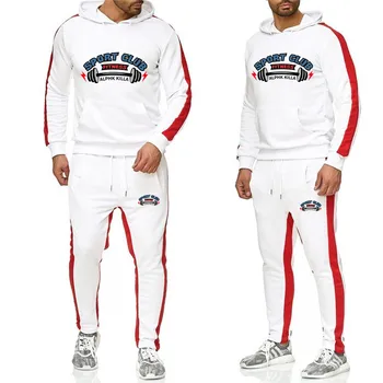 

2019 new sports suit men's suit men's Hoodie suit men's Gym sports suit jogging suit men's sports suit suit