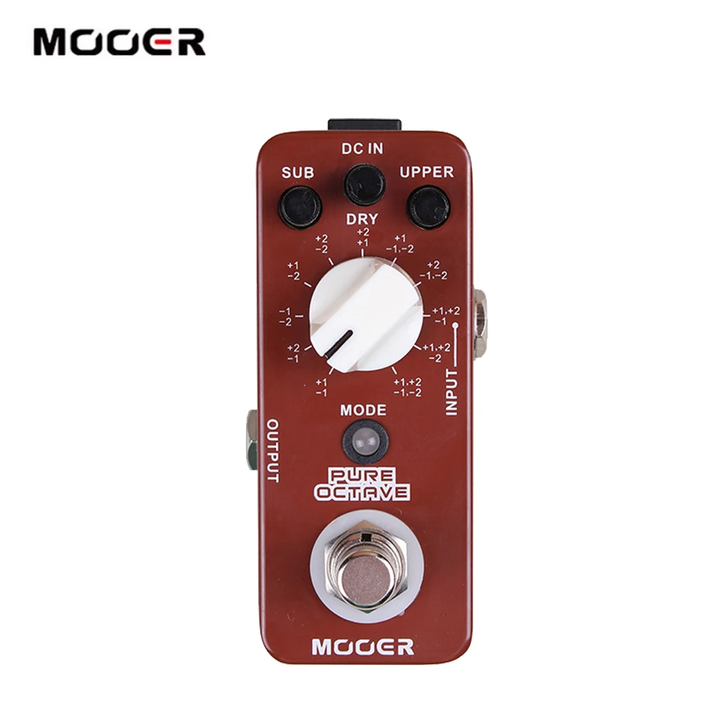 MOOER PURE OCTAVE гитарная педаль мини Октава гитарный эффект 11 режимы настоящий обход