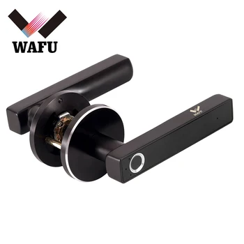 

WAFU Smart Handle Fingerprint Lock Rechargeable Keyless Entry Door Lock Security Door Lock Suitable for Left/Right Handle