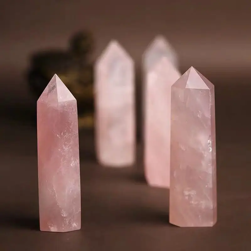 rose quartz wand point (2)