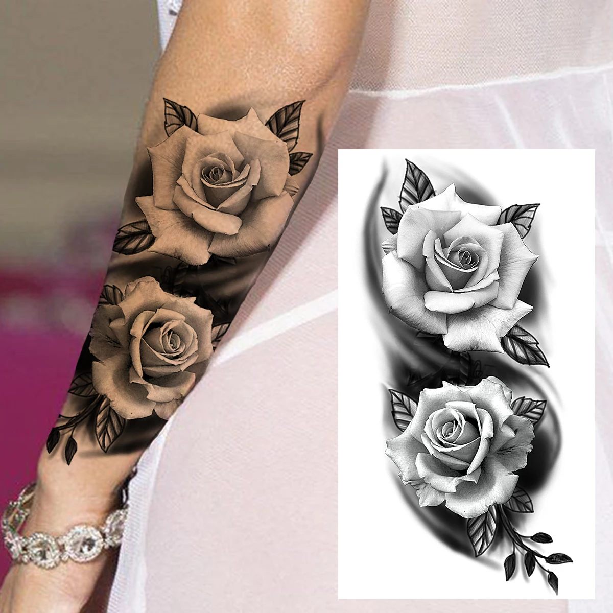 Tatouage Bateau Pirate Avant Bras Faux tatouage temporaire pour femmes et hommes, autocollant réaliste, bateau  de Vampire Pirate Lion samouraï, avant bras | AliExpress