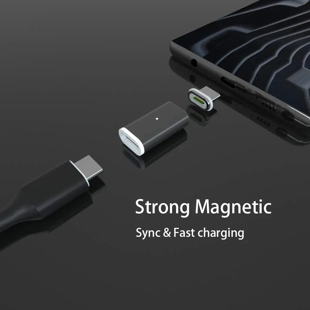 CANDYEIC Магнитный адаптер для быстрой зарядки для IPhone Android type C Micro USB 2,0 устройство для Micro USB кабель десятого поколения