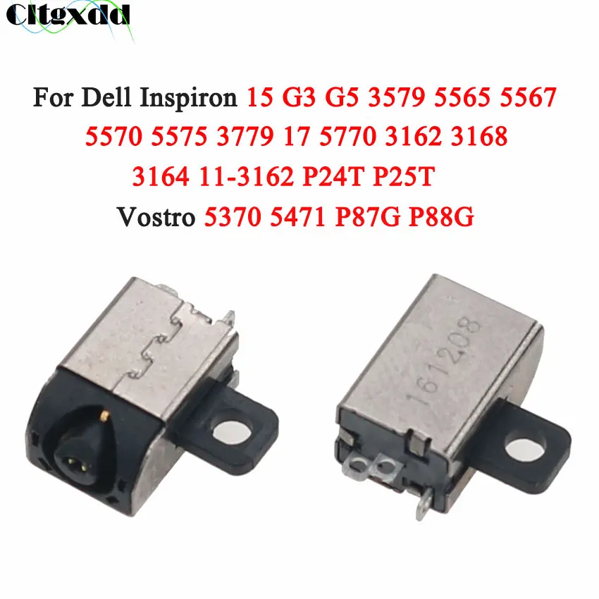 2/5/10Pcs Connettore Jack Di Alimentazione Cc Per Laptop Per Dell Inspiron 15 5565 5567 5570 5575 17 5770 15 G3 G5 3579 Vostro 5370 5471 P87G
