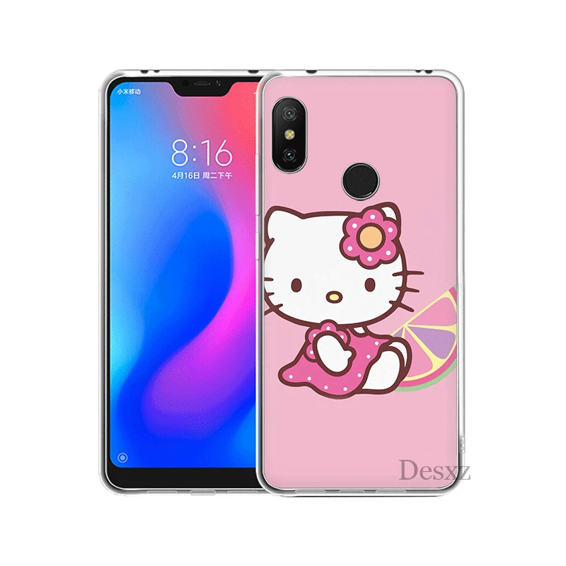 Мобильный чехол для телефона для Xiaomi Redmi Note 4 4X3, 5, 6, 7 Pro 5A твердый переплет озорной рисунок «Hello Kitty» - Цвет: H12