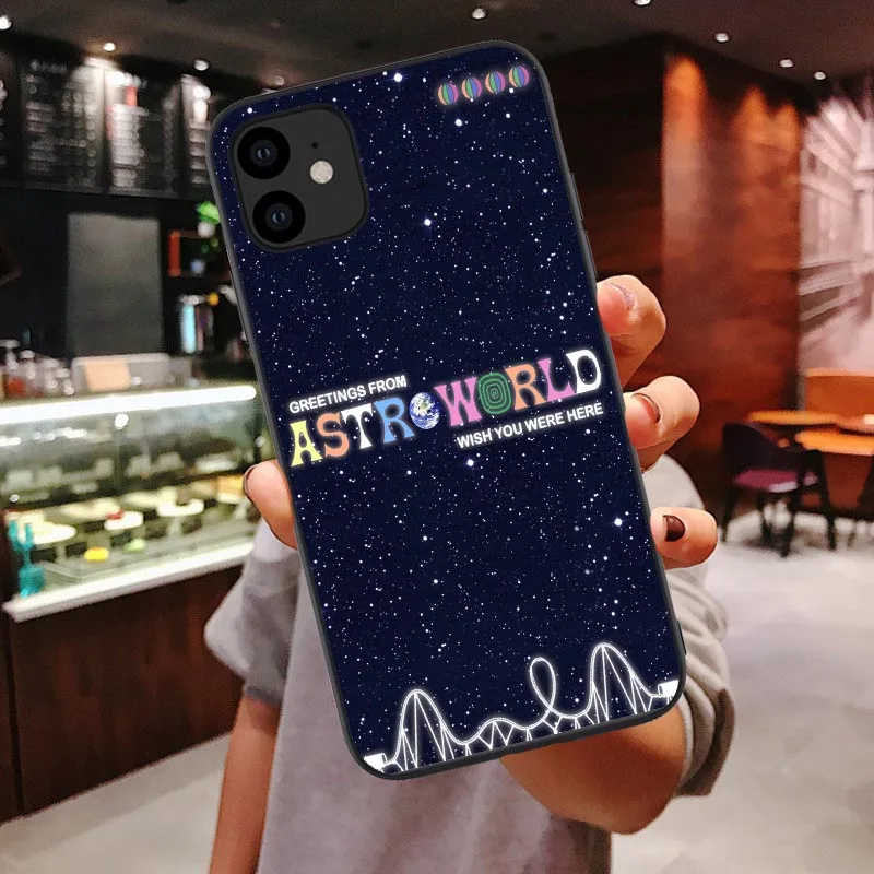 TPU Travis Scott Astroworld Tour silicone Case For iPhone 11 Pro Max xs wish you were here For iPhone 6 6s 7 8 Plus X XR Xs Max - Цвет: TPU