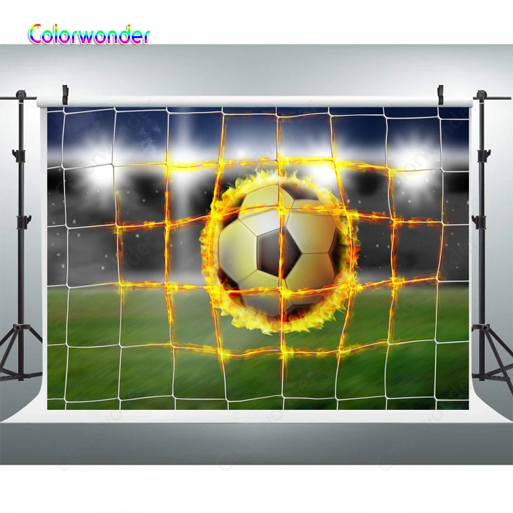 Hot Football Backdrop Soccer Pitch Photography Background For