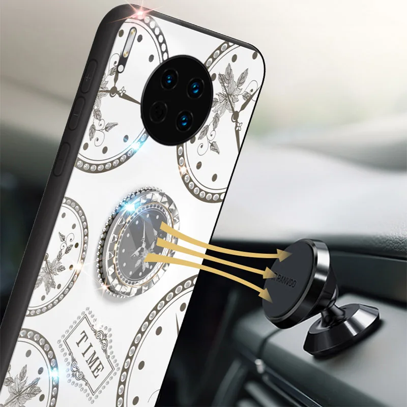 Силиконовый чехол для телефона с магнитным кольцом huawei mate 20 20X30 pro lite mate20 mate30