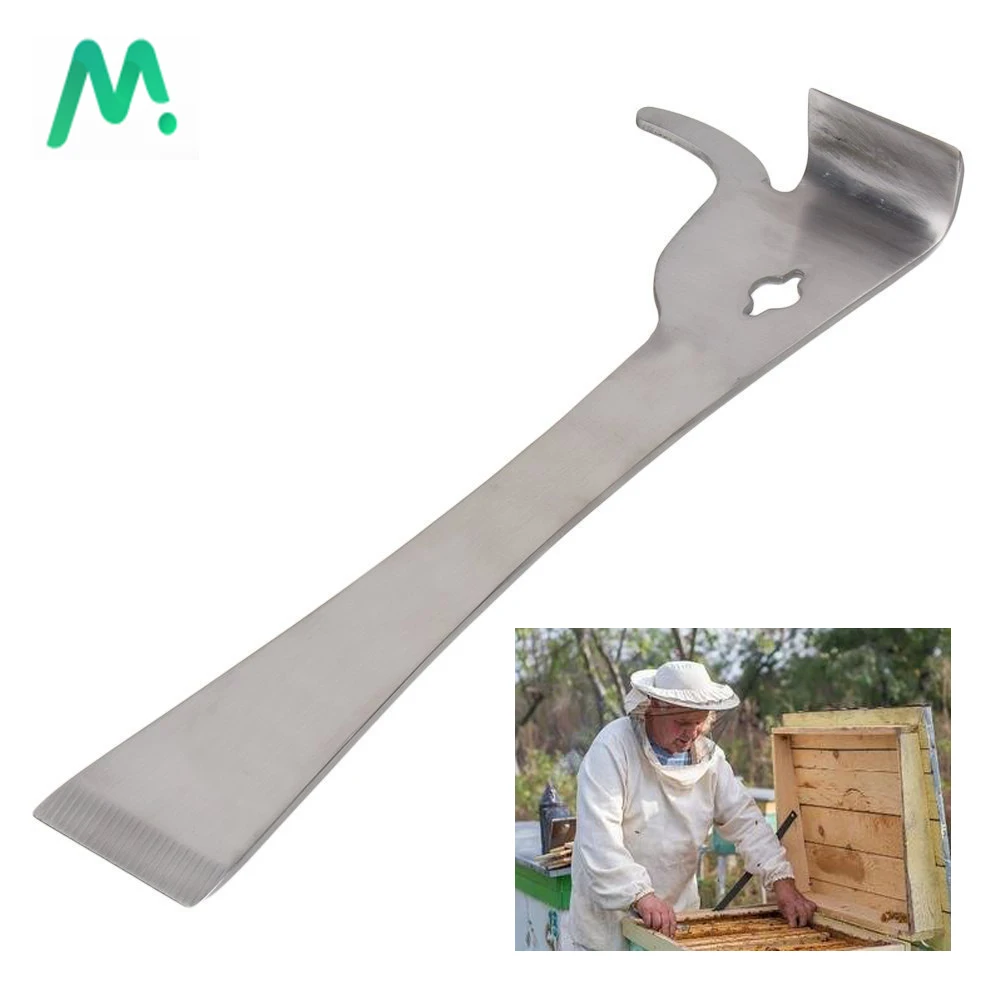1PC Multifunction Bee Tools Stainless Steel Thumb Type Bee Honey Knife BeeHive Scraper Honey Uncapping Cutter Beekeeping Tools