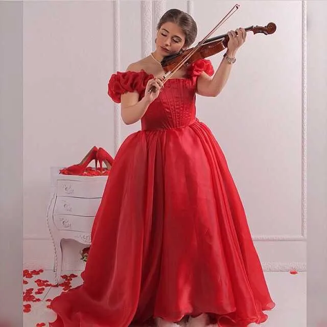 Оптовая продажа без бретелек vestido de noiva Цветы органза бальное платье выпускного