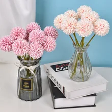 Aliexpress - HomeDesktop Decoration Simulation Fake Flower Large Table Tennis Chrysanthemum Wedding Road Guide Arrangement Simulation Bouquet