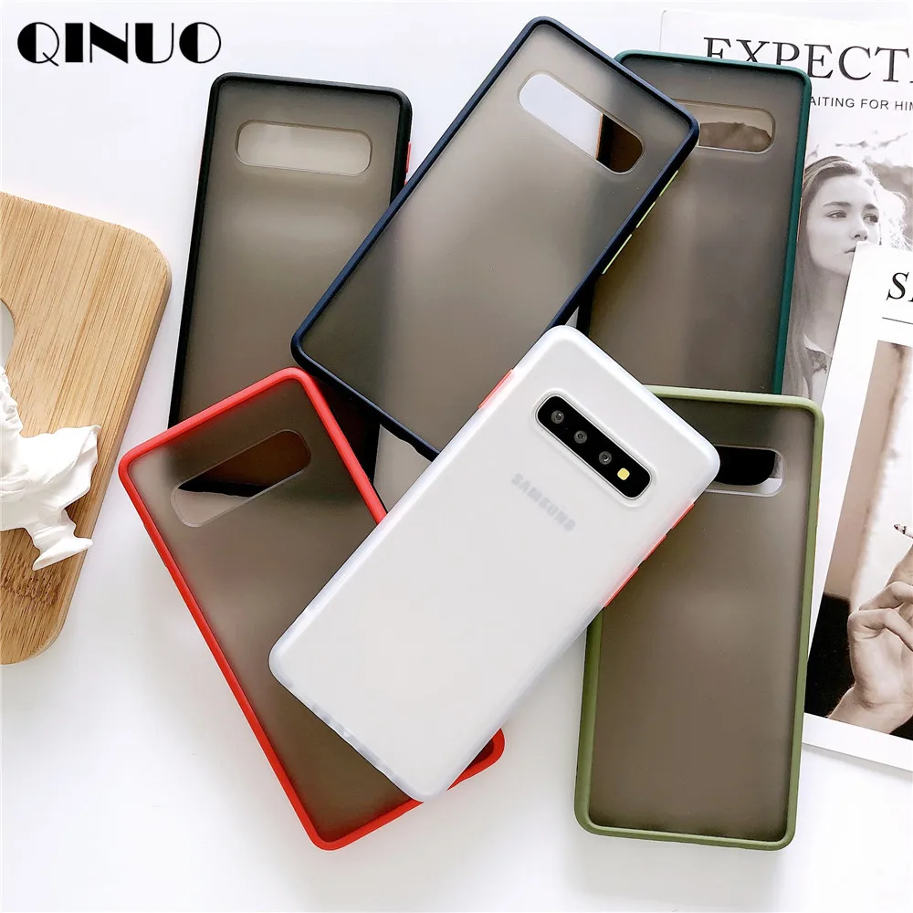Матовый прозрачный силиконовый чехол на ощупь для Samsumg S10 Plus S10E Note 10