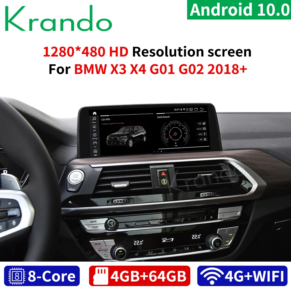 KRANDO Android 9,0 10,25 ''автомобильный монитор Навигация для BMW X3 X4 G01 G02 2018 + автомобиль EVO аудио мультимедийная система плеер KRANDO Android 9,0 10,25 ''автомобильный монитор Навигация для BMW X3 X4 G01 G02 2018 + автомобиль EVO аудио мультимедийная система плеер