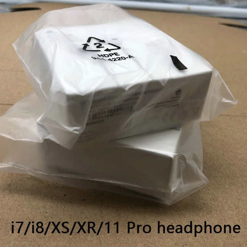 Наушники 20 шт./лот для iphone X 7/8plus XS XR 11 Pro оригинальная качественная гарнитура