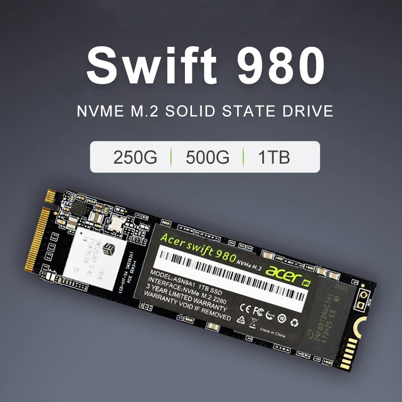 Acer SSD M2 HDD 128GB 256GB 512GB 1TB жесткий диск m.2 NVMe PCIe Solid State Drive festplatte für C