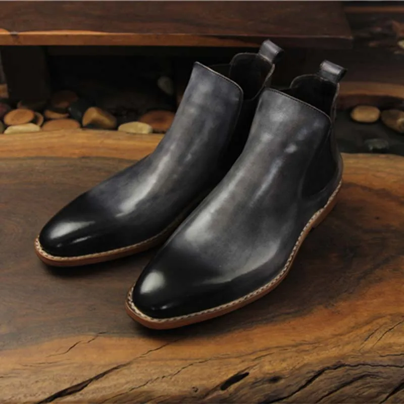 leather soled chelsea boots