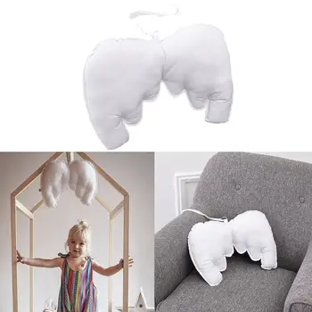 

Baby Pillow White Wings Blended Cotton Cushion Children Room Home Decoration