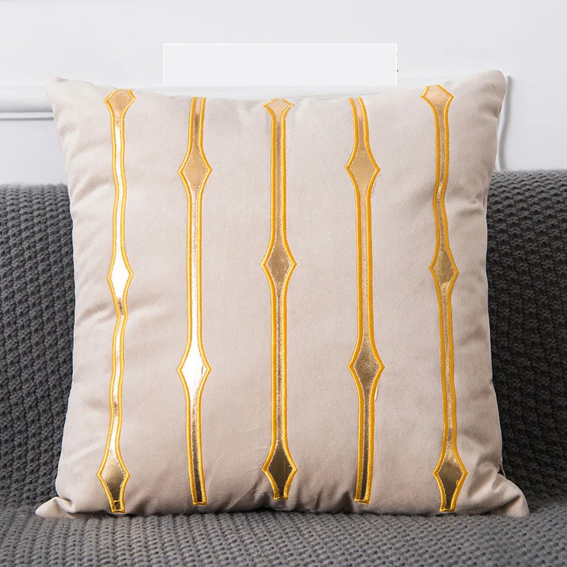 Роскошный золотой бронзового цвета, толстые, вельветовые наволочки для диванных подушек Чехлы для дома декоративные Kussenhoes Housse de Coussin Cojines Подарки на год - Цвет: 04