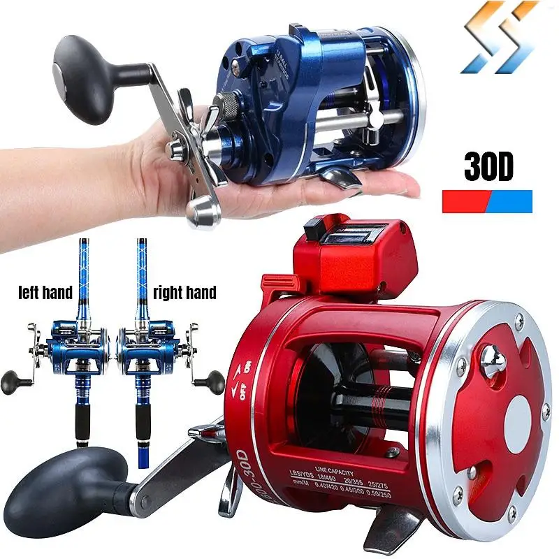 

Yumoshi 30 50 Cast Drum Wheel Carp metal bait reel pesca 12+1BB Feeder Carp large Fishing Reels multiplier reels Bait Casting