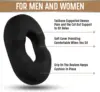 Memory Foam Donut Seat Cushion Comfort Sofa Tailbone Orthopedic Foam Anti Hemorrhoid Massage Tailbone Pillow for Car Office 2