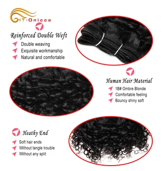 Double Drawn Brazilian Hair 8 Inch Bohemian Curl 100% Human Hair Bundles 6Pcs/Lot Remy Funmi Hair Can Make A Wig For Black Women 5