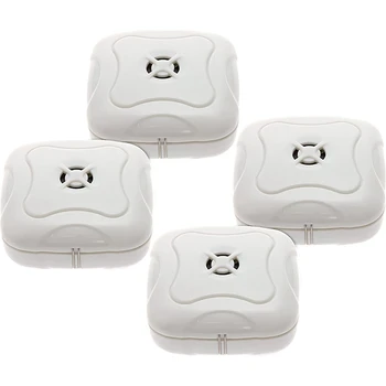 

4 Pack Water Leak Detector - 95 Db Flood Detection Alarm Sensor for Bathrooms, Basements, and Kitchens(White)