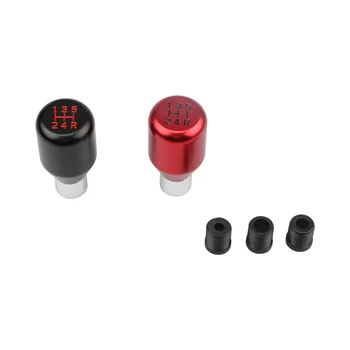 

Universal Car 5 Speed Gear Shift Knob Black Metal Adjustment Car Manual Transmission Aluminum Shift Knob