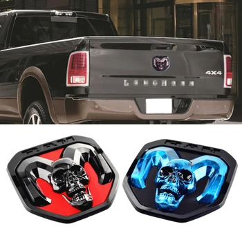 

Pickup Tailgate Skull Emblem Sticker for 2019 Dodge RAM 1500 Sport Laramie Rebel Limited Big Horn Car Accessories 3D Rear Badge