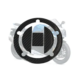 

3d carbon fiber tank gas cap pad filler cover decal sticker suzuki 03-15 fit all