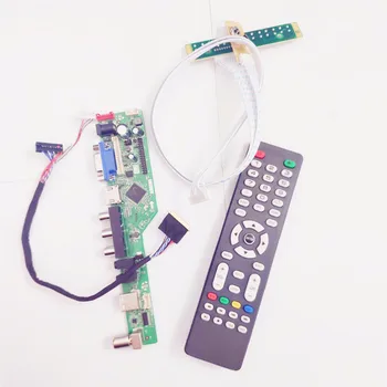 

For LTN121AT11-801/803 LVDS 40Pin WLED notebook PC 12.1" 1280*800 VGA+HDMI+AV+USB+RF T.V56 screen controller drive board DIY kit