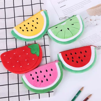 

Watermelon Coin Bags Fruit Wallet Big Volume Watermelon School Kids Pen Pencil Bag Case Popular Coin Purses