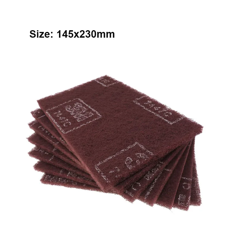 

145x230mm 3M Industrial Scouring Pad Metal Polishing Abrasive Buffing Pad Rust Removal Cloth