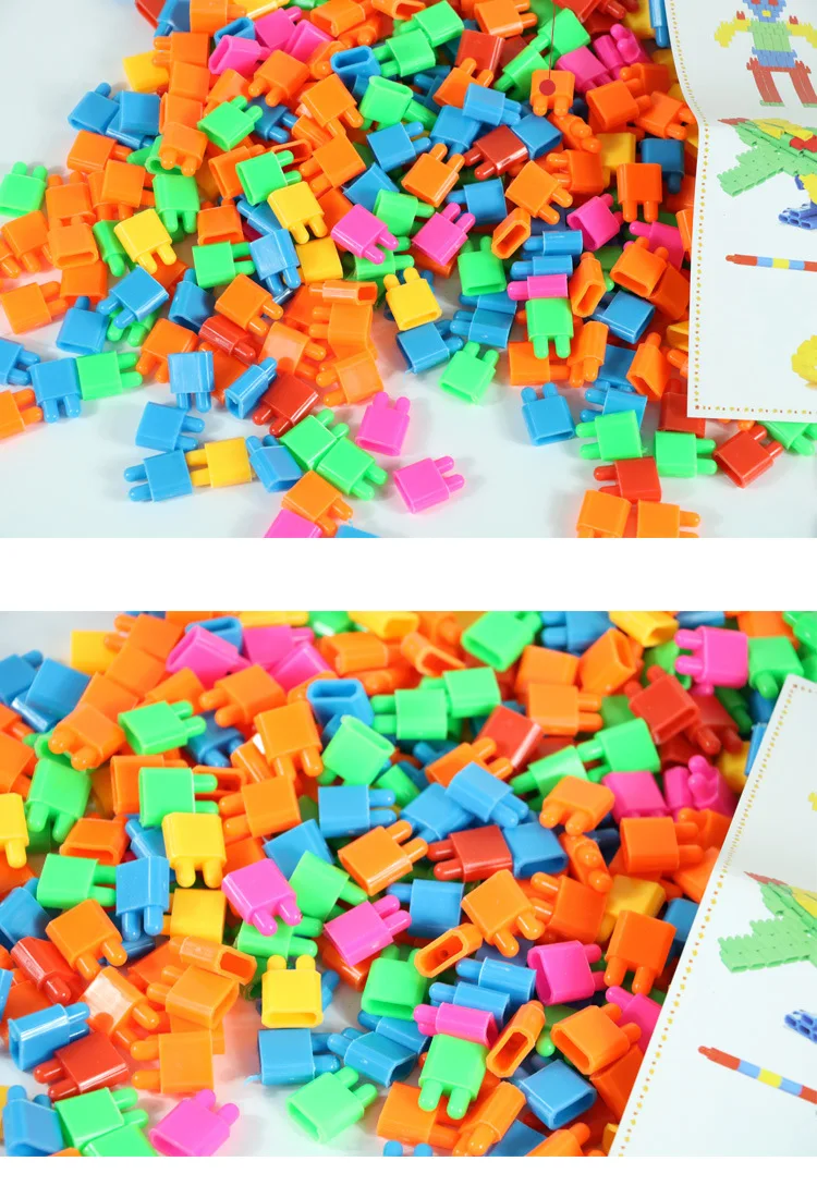 Long-term Children Mental Educational Toy Bullet Building Blocks Creative Children Plastic Building Blocks