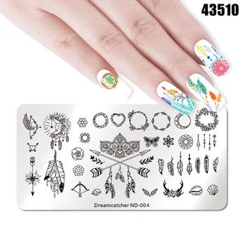 

Hot sale Nail Stamping Template Manicure Image Pattern Plate Nail Art Print Stencil fre