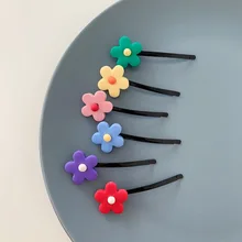 Стиль маленький цветок заколки длинный зажим INS Weep Yafeng аксессуары для волос милый сладкий цветок Детская повязка на голову для женщин