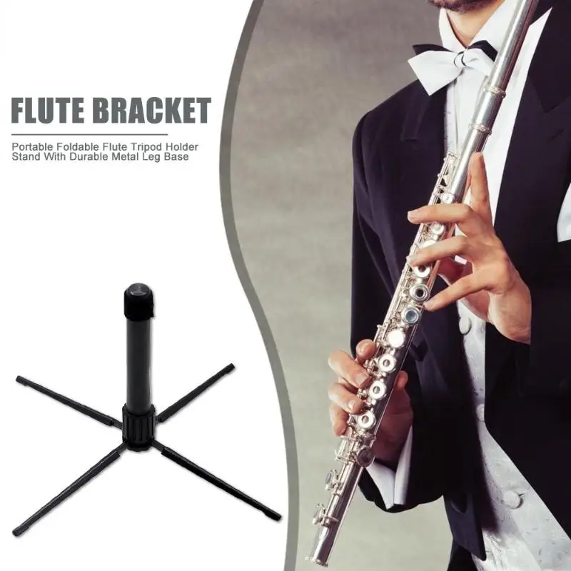 4-Leg Wind Instrument Stand Holder Foldable Oboe Flute Clarinet Sax Bracket