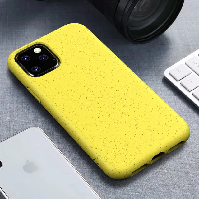 Luxury Matte Phone Case For iPhone 11 Pro XR X XS Max Soft Silicone Cover For iPhone 11Pro Max Multi-color For iPhone Case - Цвет: Цвет: желтый