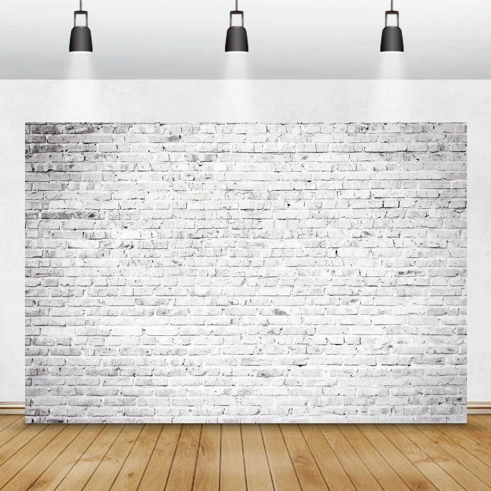 

Laeacco Vinyl Gray Wall Backgrounds For Photography Brick Party Wallpaper Home Decor Photographic Backdrops For Photo Studio