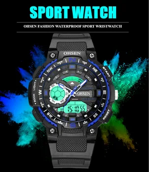 

Sport Watch Dual Time Men Watches 50m Waterproof Digital Male Clock Military Watches for Men Shock Resistant Sport Watches Gifts