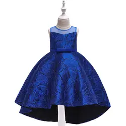 2019 платье для девочек в европейском и американском стиле платье принцессы с юбкой-пачкой из сатина и жаккарда детское торжественное платье