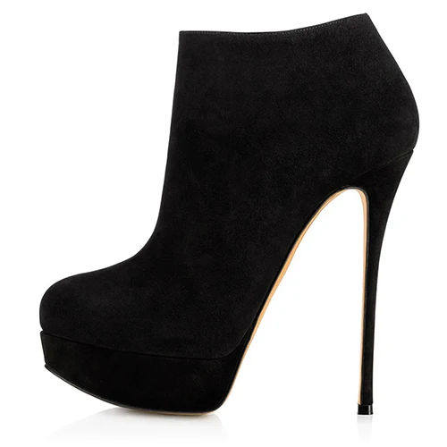 sexy black ankle boots