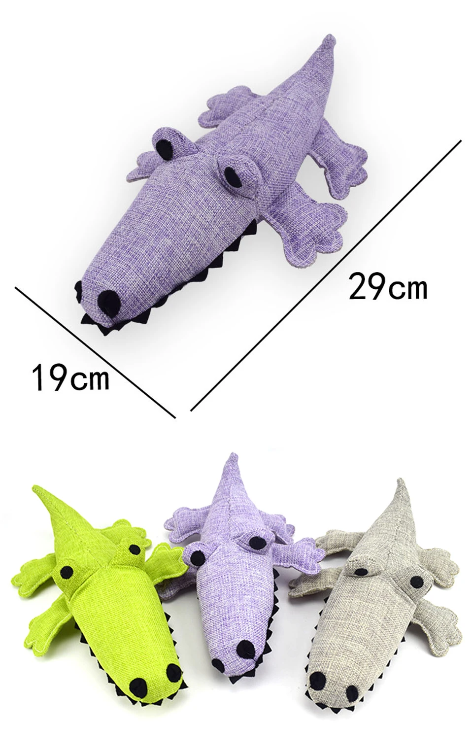 HEYPET игрушка для домашних животных молярная игрушка со звуком головоломка клеящаяся Ткань Льняная крокодиловая собака Жевательная мягкая дрессировка кусания собака кошка игрушечные домашние питомцы