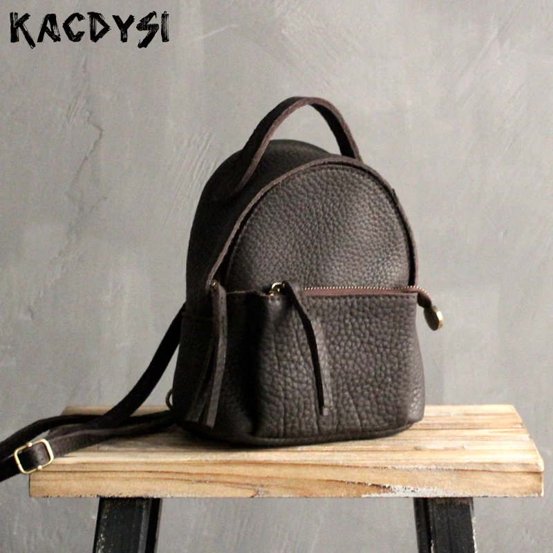 Новое поступление 2020 маленький женский рюкзак из натуральной кожи