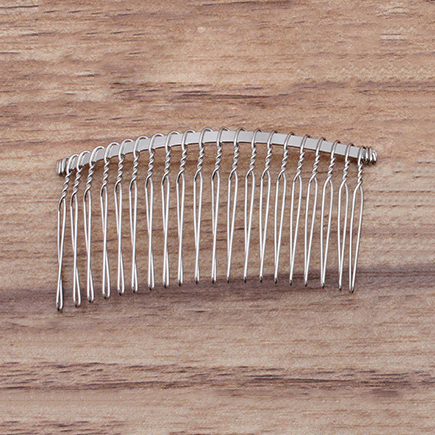 12/15/20 Teeth Metal Twisted Wire Hair Comb Base for Diy Hair Comb Clip Handmade Bridal Hair Jewelry Accessories