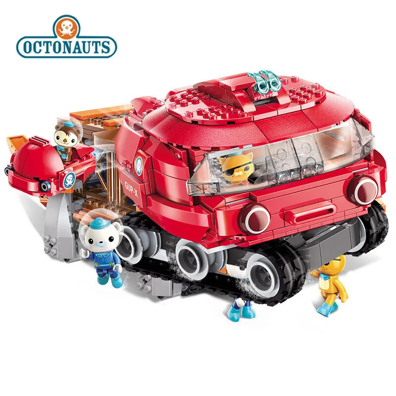Octonauts строительные блоки игрушка подкова краб лодка набор для просвещения