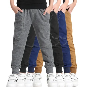 

Boys Pants Spring Sports Pants For Boys Casual Children's Pants Solid Warm Autumn Teenage Boys Clothing For 6 8 10 12 Years