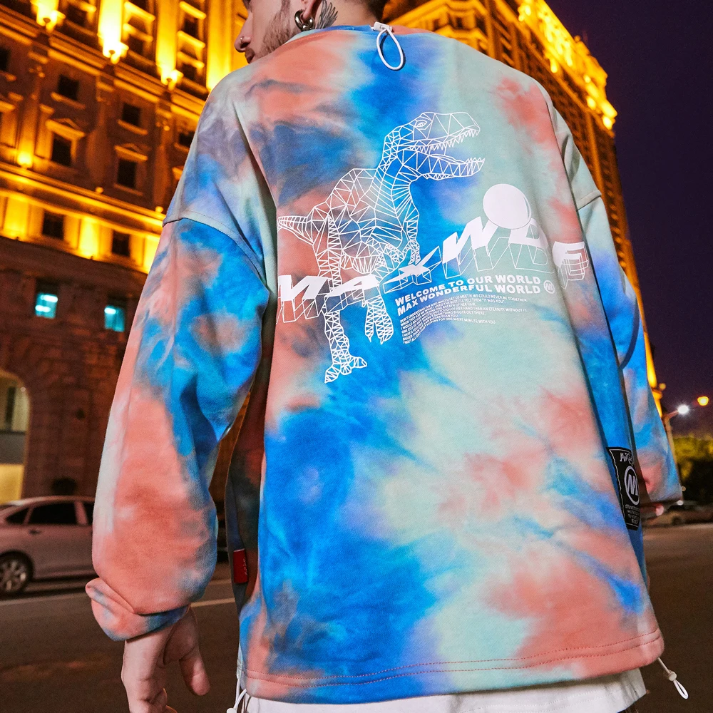 OSCN7 High Street забавная мужская толстовка с принтом осень зима Японская уличная Harajuku Объемная толстовка мужская s B0476