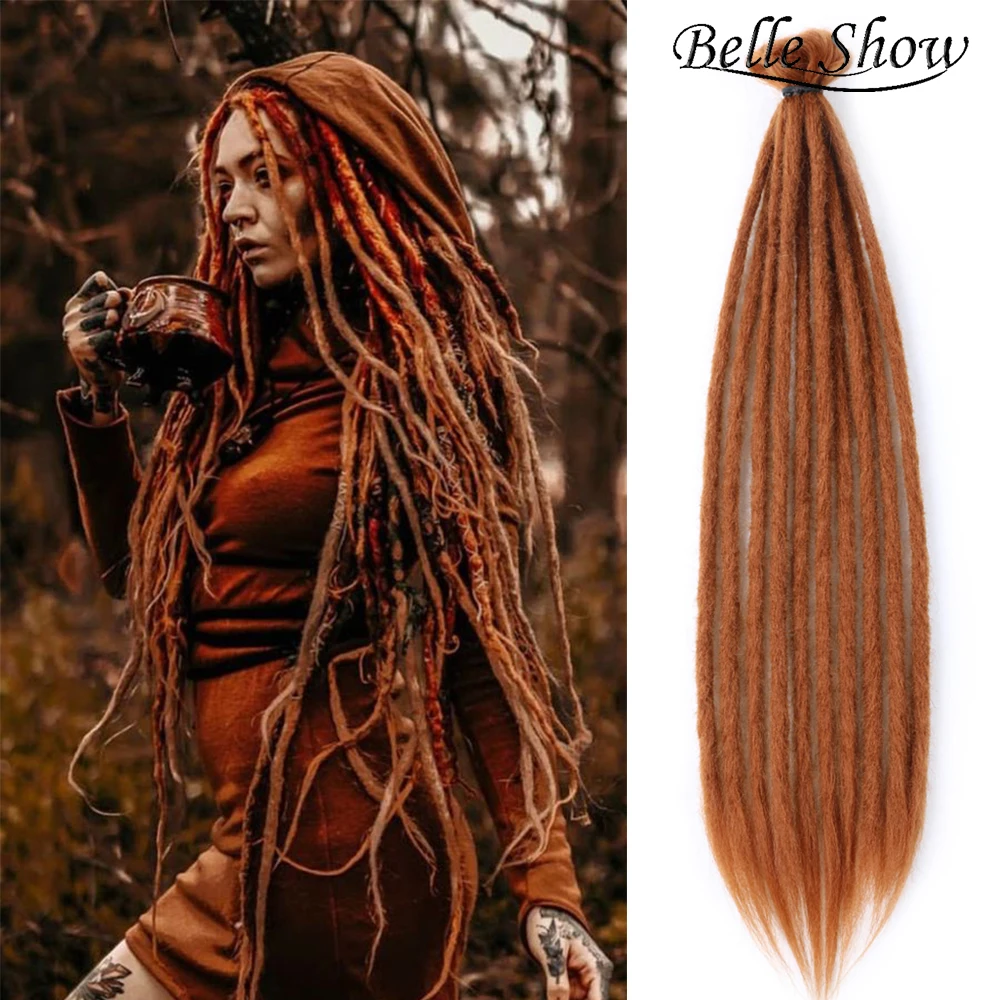 

Belle Show Synthetic Handmade Dreadlocks Hair Extensions For Women Crochet Braids Styles Braiding Hair Faux Locs Crochet Braids