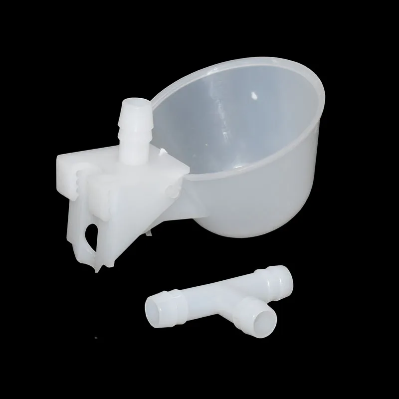 100 pcs Chicken drinking Cups Quail waterer bowls Bird glass Animal husbandry tools Automatic Bird Coop Feeder Drinking Cups