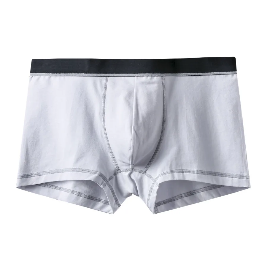 A0608 White Брендовые новые модные сексуальные брендовые высококачественные хлопковые мужские боксеры, шорты, нижнее белье большого размера, мужские трусы, мужские трусы - Цвет: A0608 White
