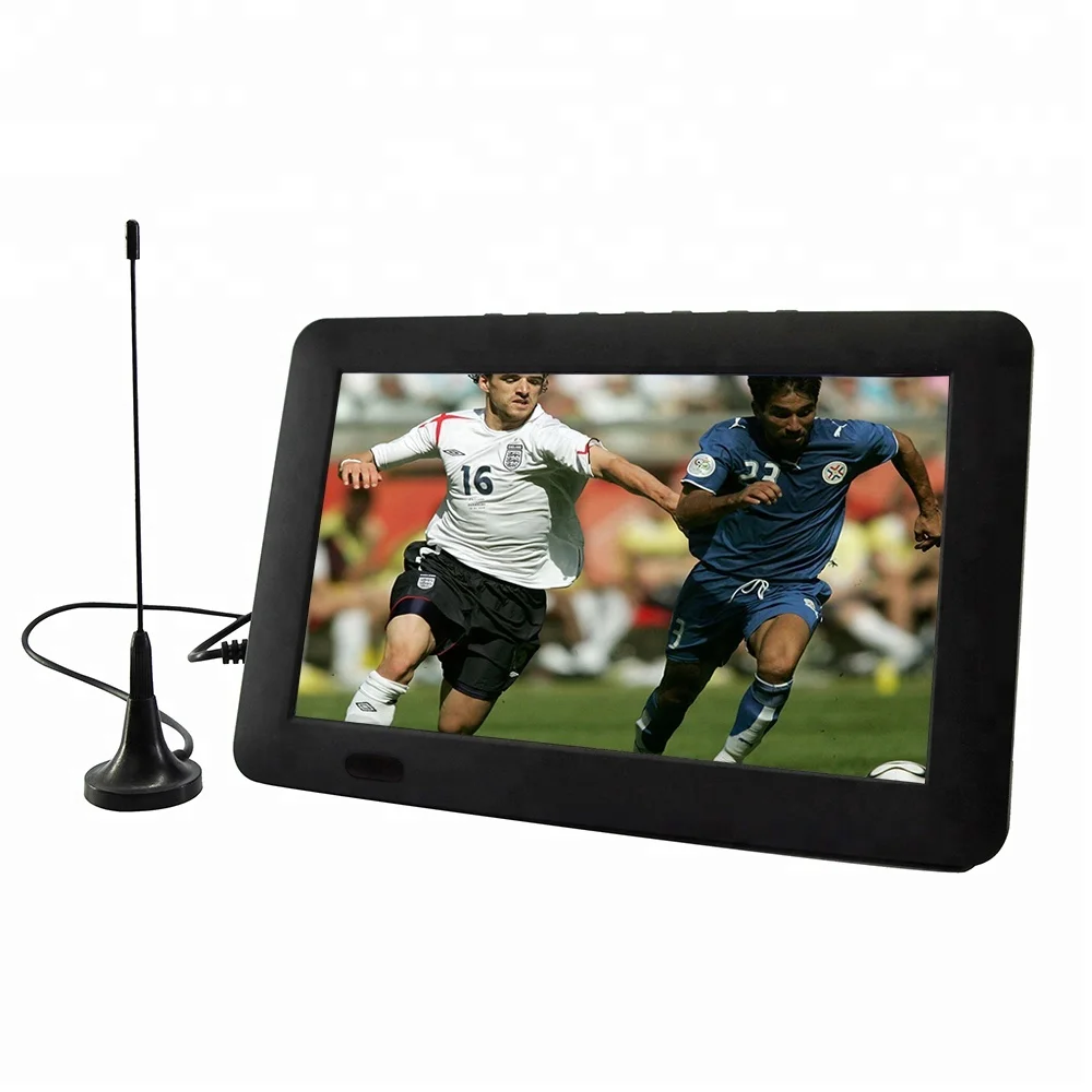 promotion price 9 inch DVB-T2 signal dvb-t lcd portable tv with tv tuner and radio